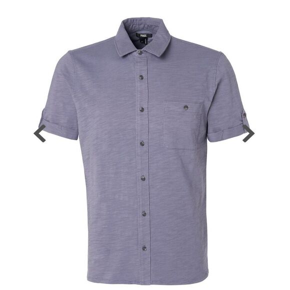 PAIGE JEANS Brayden Riverside Morning Short Sleeved Shirt NWT Size XXL - Picture 1 of 10